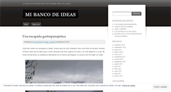 Desktop Screenshot of mibancodeideas.wordpress.com
