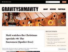 Tablet Screenshot of gravityshmavity.wordpress.com