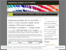 Tablet Screenshot of happeningjuridique.wordpress.com