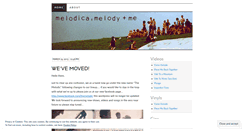 Desktop Screenshot of melodicamelodyandme.wordpress.com