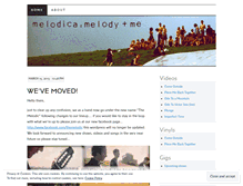 Tablet Screenshot of melodicamelodyandme.wordpress.com