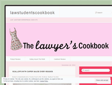 Tablet Screenshot of lawstudentscookbook.wordpress.com