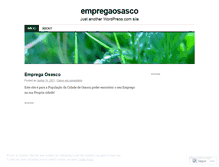 Tablet Screenshot of empregaosasco.wordpress.com