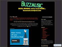 Tablet Screenshot of buzzmuzic.wordpress.com