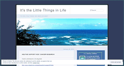 Desktop Screenshot of lilthingsinlife.wordpress.com