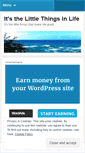 Mobile Screenshot of lilthingsinlife.wordpress.com