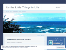 Tablet Screenshot of lilthingsinlife.wordpress.com