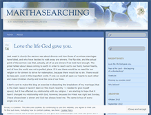 Tablet Screenshot of marthasearching.wordpress.com