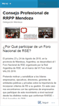Mobile Screenshot of consejorrppmza.wordpress.com