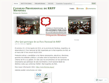 Tablet Screenshot of consejorrppmza.wordpress.com