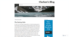 Desktop Screenshot of clark20.wordpress.com