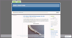 Desktop Screenshot of indiecreations.wordpress.com