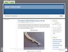 Tablet Screenshot of indiecreations.wordpress.com