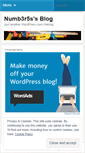 Mobile Screenshot of numb3r5s.wordpress.com