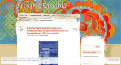 Desktop Screenshot of ecoxarxaemporda.wordpress.com