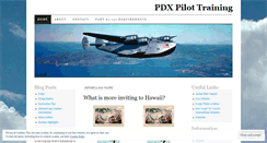 Desktop Screenshot of pdxpilottraining.wordpress.com