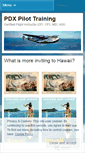 Mobile Screenshot of pdxpilottraining.wordpress.com