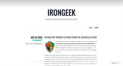 Desktop Screenshot of irongeek.wordpress.com