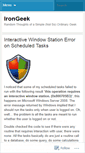 Mobile Screenshot of irongeek.wordpress.com