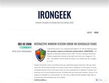 Tablet Screenshot of irongeek.wordpress.com