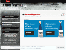 Tablet Screenshot of inspiredapparel.wordpress.com