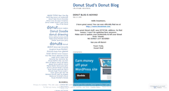 Desktop Screenshot of donutstud.wordpress.com