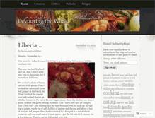 Tablet Screenshot of devouringworldbites.wordpress.com