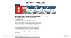 Desktop Screenshot of offpecs.wordpress.com