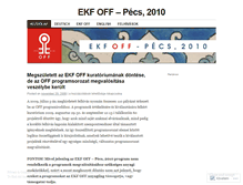 Tablet Screenshot of offpecs.wordpress.com