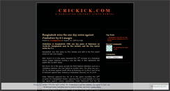 Desktop Screenshot of crickick.wordpress.com