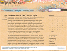 Tablet Screenshot of paperclipsuk.wordpress.com