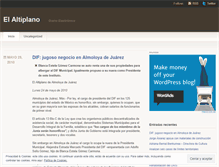Tablet Screenshot of elaltiplano.wordpress.com