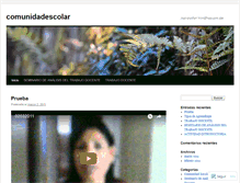 Tablet Screenshot of comunidadescolar.wordpress.com
