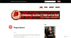 Desktop Screenshot of cookingallergyfreewitheoe.wordpress.com