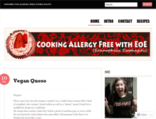 Tablet Screenshot of cookingallergyfreewitheoe.wordpress.com