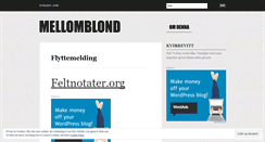 Desktop Screenshot of mellomblond.wordpress.com