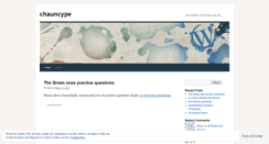 Desktop Screenshot of chauncype.wordpress.com