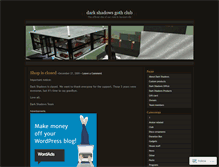 Tablet Screenshot of darkshadowsclub.wordpress.com