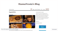 Desktop Screenshot of hannefrosta.wordpress.com