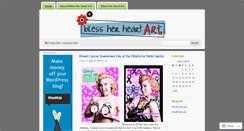 Desktop Screenshot of blessherheartart.wordpress.com