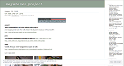 Desktop Screenshot of nogozones.wordpress.com