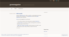Desktop Screenshot of grommagazine.wordpress.com
