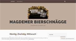 Desktop Screenshot of bierschnaegge.wordpress.com