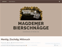 Tablet Screenshot of bierschnaegge.wordpress.com