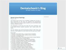 Tablet Screenshot of dentalschools.wordpress.com