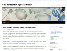 Tablet Screenshot of ajmerainfinity.wordpress.com