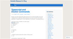 Desktop Screenshot of amassani.wordpress.com
