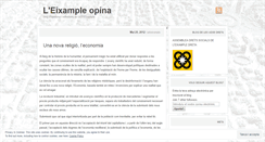 Desktop Screenshot of opinioadseixample.wordpress.com