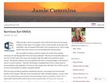 Tablet Screenshot of jamiecummins.wordpress.com