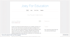 Desktop Screenshot of joeyforeducation.wordpress.com